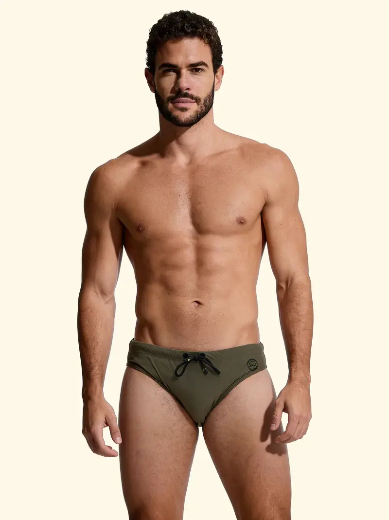 Slip Uomo F**K Verde Militare SM5201-MG
