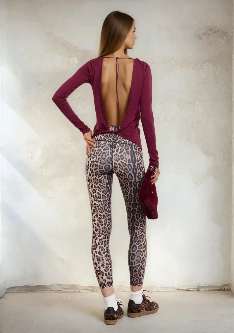 F**K T-shirt Donna Bordeaux 4376595 miniatura 5