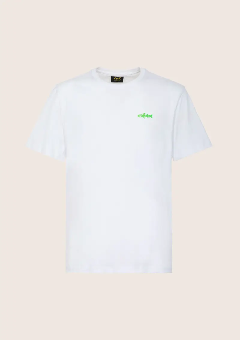 T-Shirt Uomo F**K Bianca M01TS70-WH miniatura 3