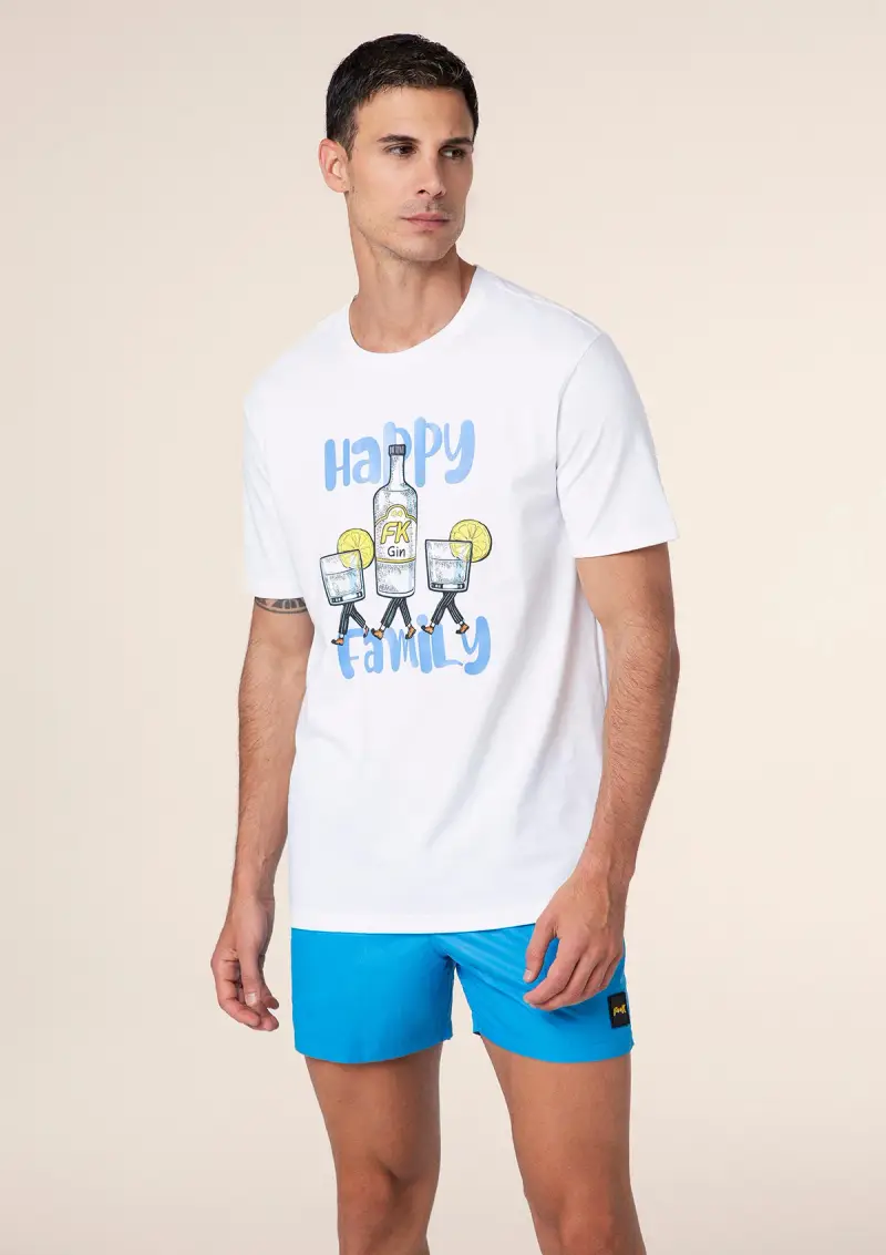 T-Shirt Uomo F**K Bianca M01TS84-WH