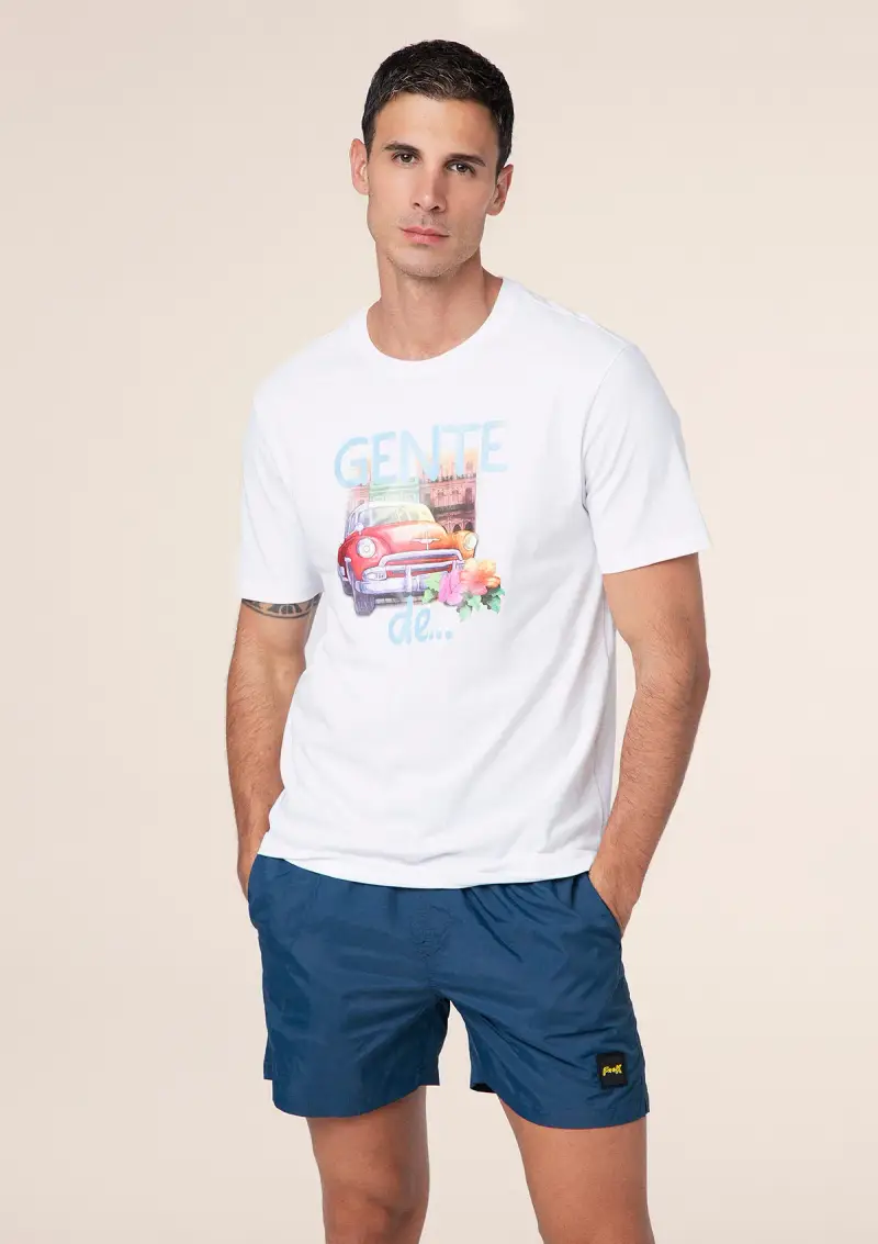T-Shirt Uomo F**K Bianca M01TS87-WH