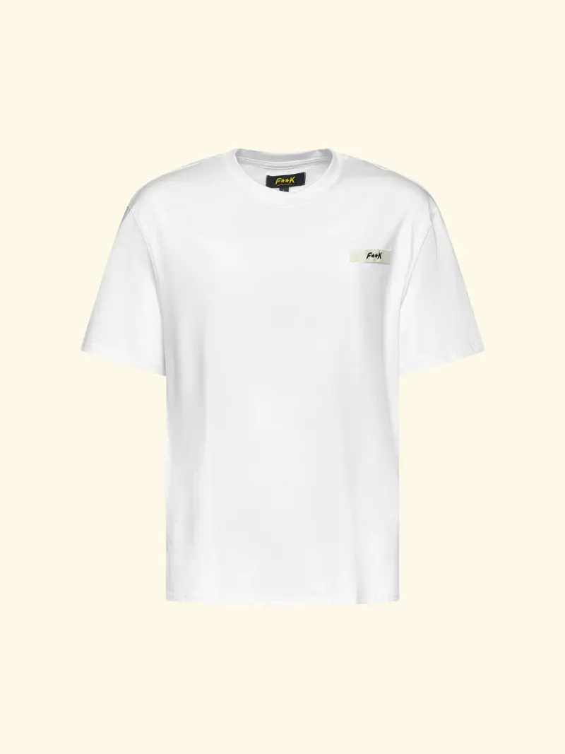T-Shirt Uomo F**K Bianco SM6002-WH miniatura 3