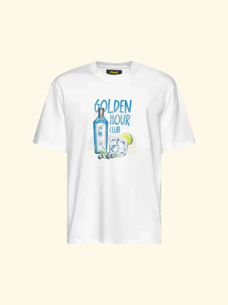 T-Shirt Uomo F**K Bianco SM6009-WH miniatura 3