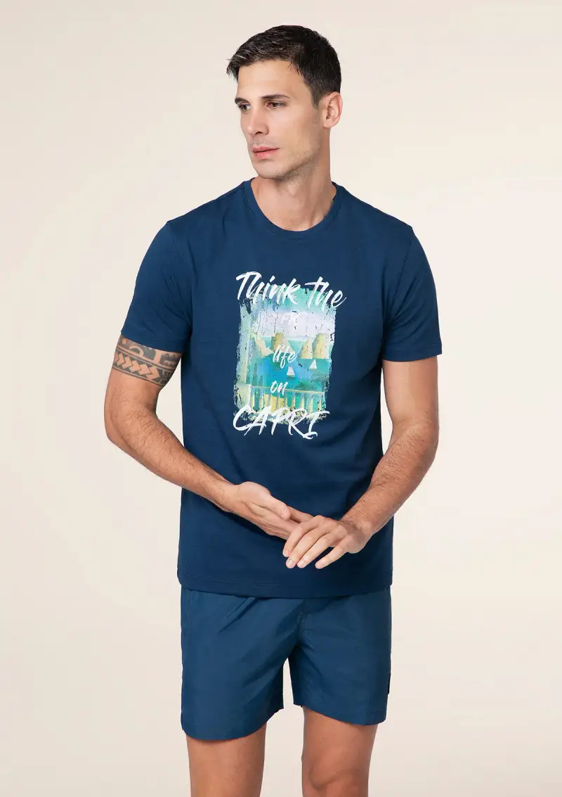 T-Shirt Uomo F**K Blu M01TS81-BU