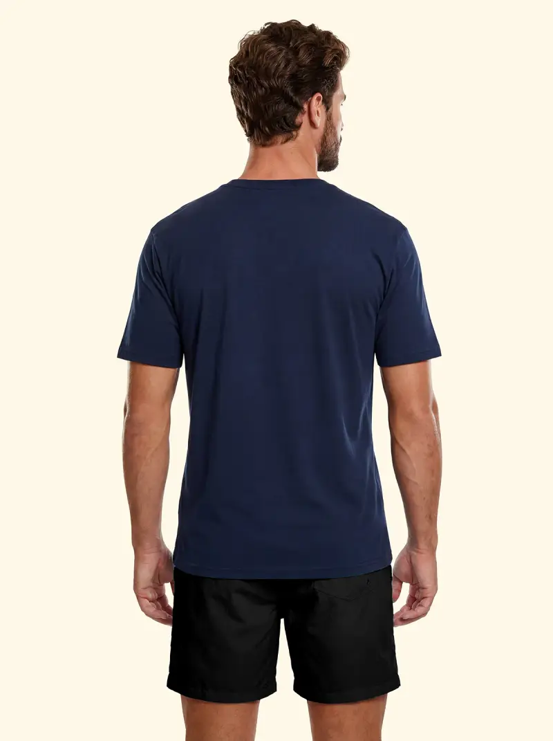 T-Shirt Uomo F**K Blu SM6001-BU miniatura 2