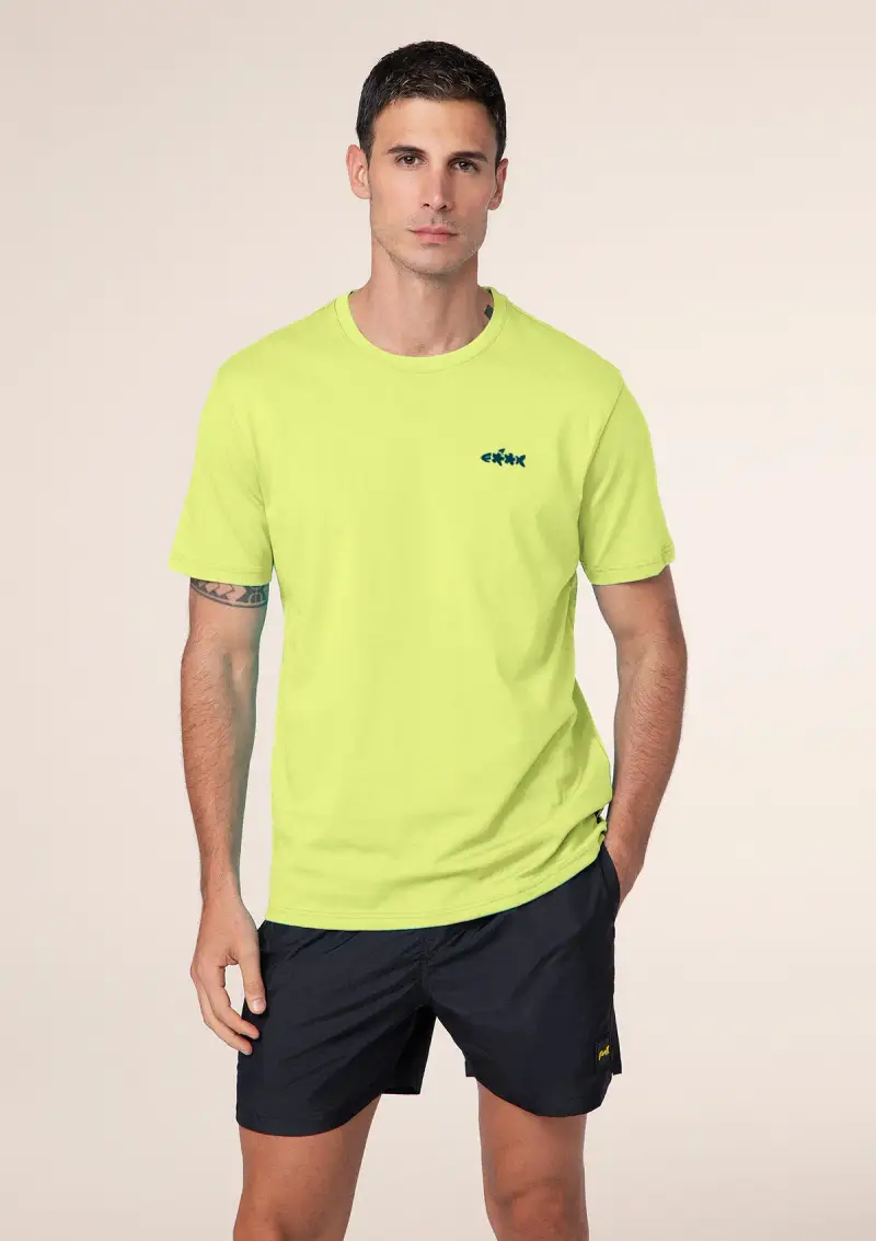 T-Shirt Uomo F**K Giallo Fluo M01TS70-FY