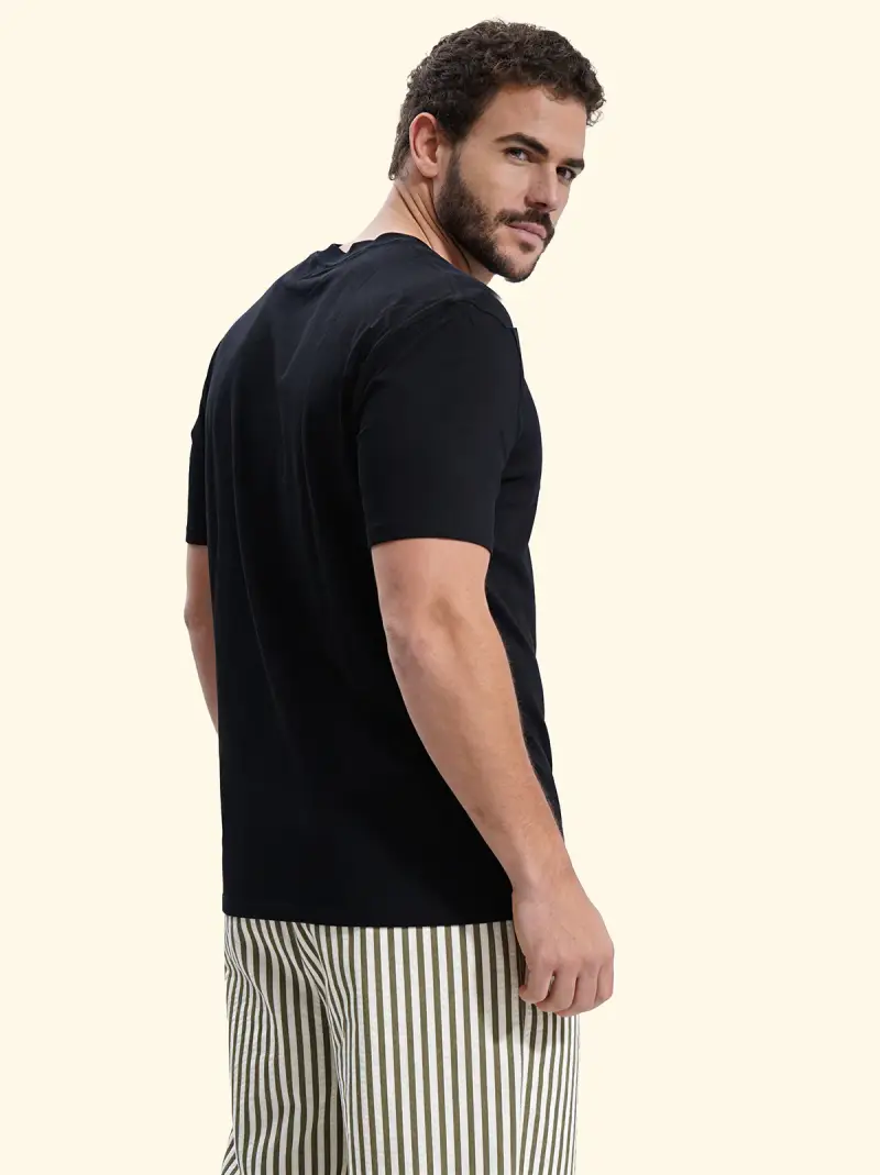 T-Shirt Uomo F**K Nero SM6002-BK miniatura 2