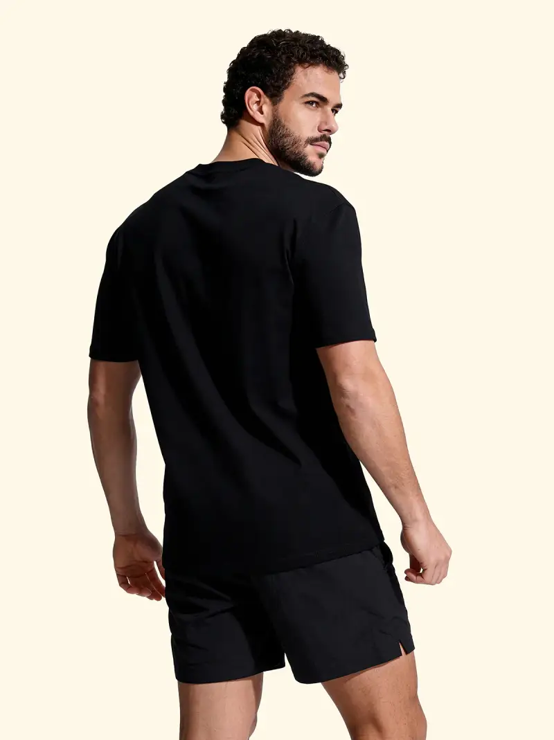 T-Shirt Uomo F**K Nero SM6004-BK miniatura 2