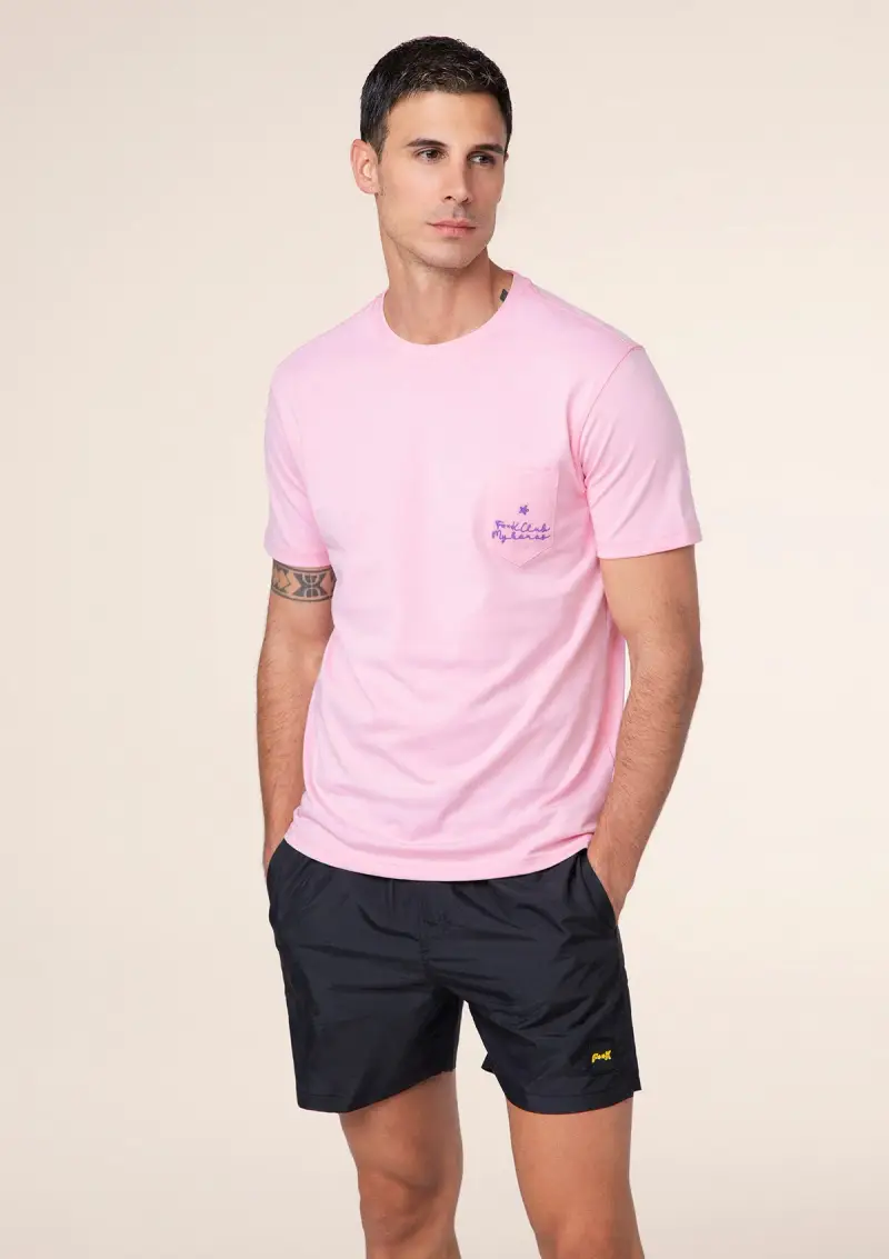 T-Shirt Uomo F**K Rosa M01TS72-PK