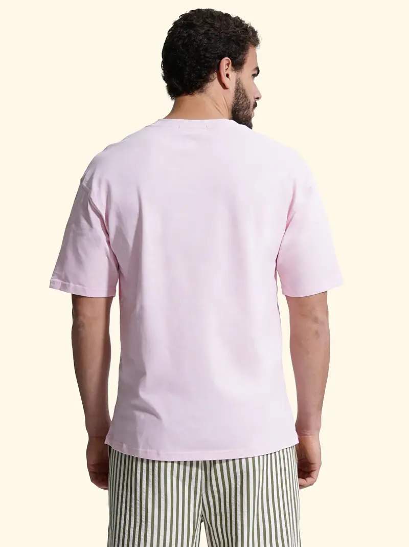 T-Shirt Uomo F**K Rosa SM6002-PK miniatura 2