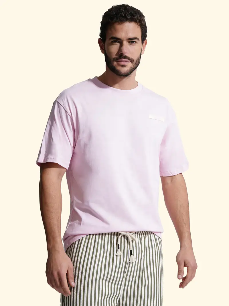 T-Shirt Uomo F**K Rosa SM6002-PK