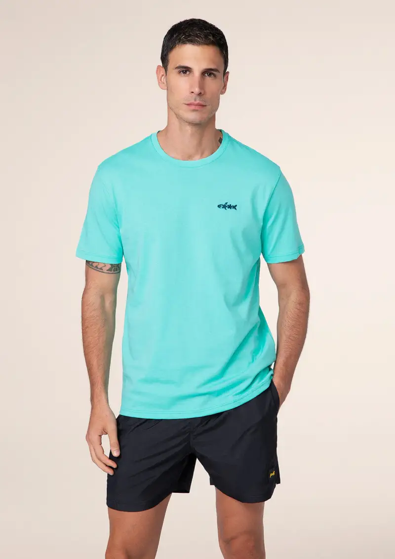 T-Shirt Uomo F**K Verde Acqua M01TS70-AQ