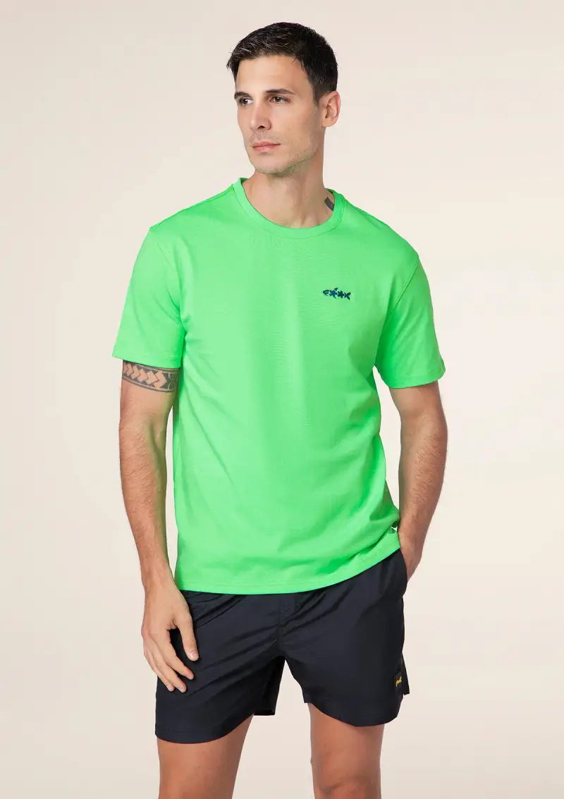 T-Shirt Uomo F**K Verde Fluo M01TS70-FG