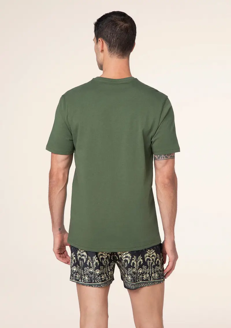 T-Shirt Uomo F**K Verde Militare M01TS70-MG miniatura 2