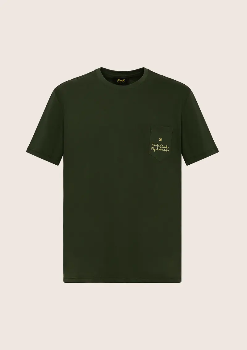 T-Shirt Uomo F**K Verde Militare M01TS72-MG miniatura 3