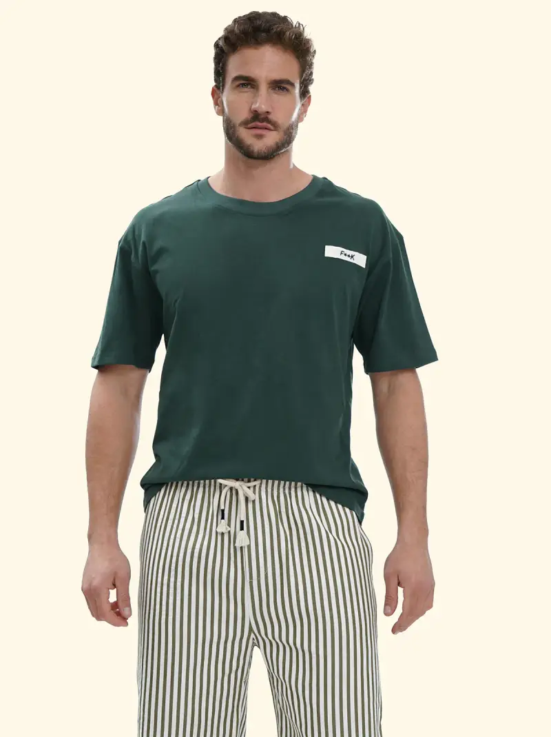 T-Shirt Uomo F**K Verde SM6002-VS