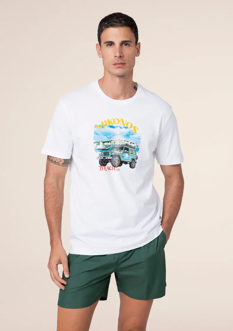 T-Shrit Uomo F**K Bianca M01TS75-WH