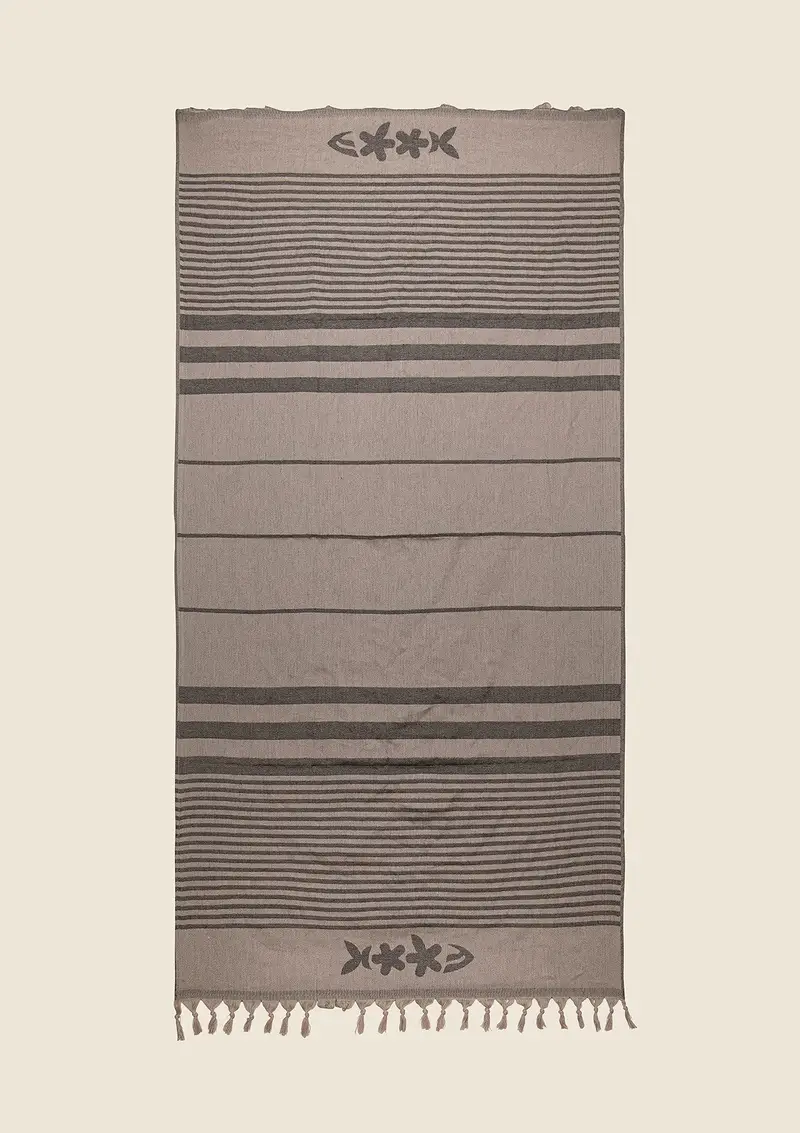 Telo Mare Fouta Donna F**K Beige A160-BG