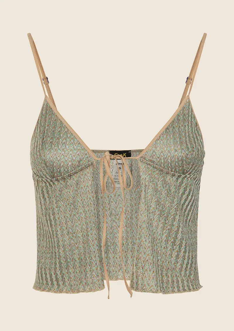 Top-Canotta Donna F**K Multicolor 0947-MC miniatura 3