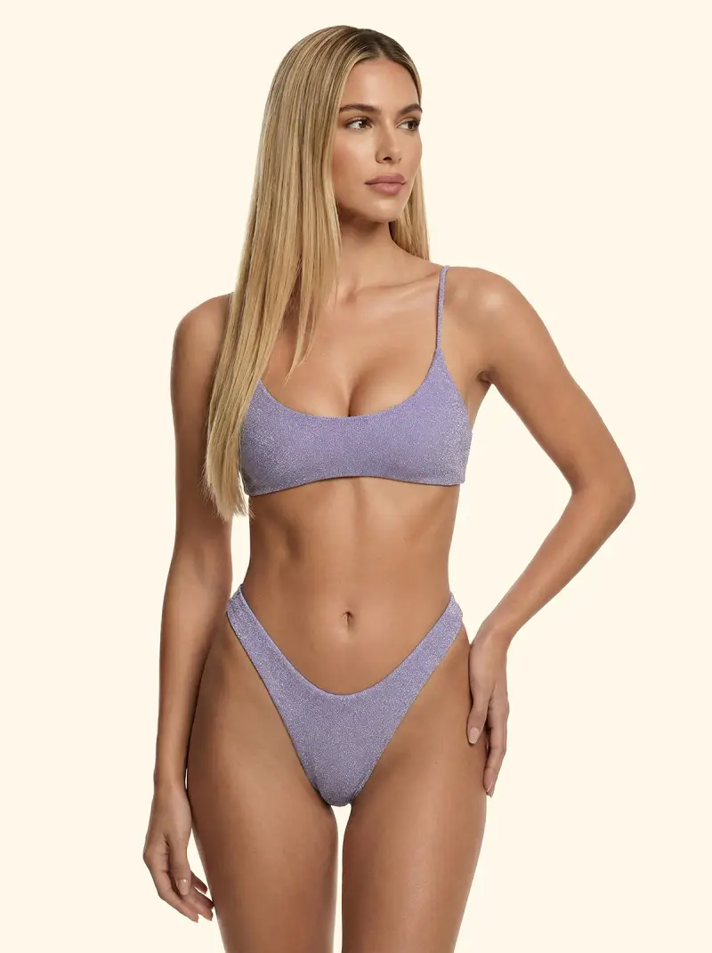 Top Fisso Donna F**K Lilla SW1131-LC