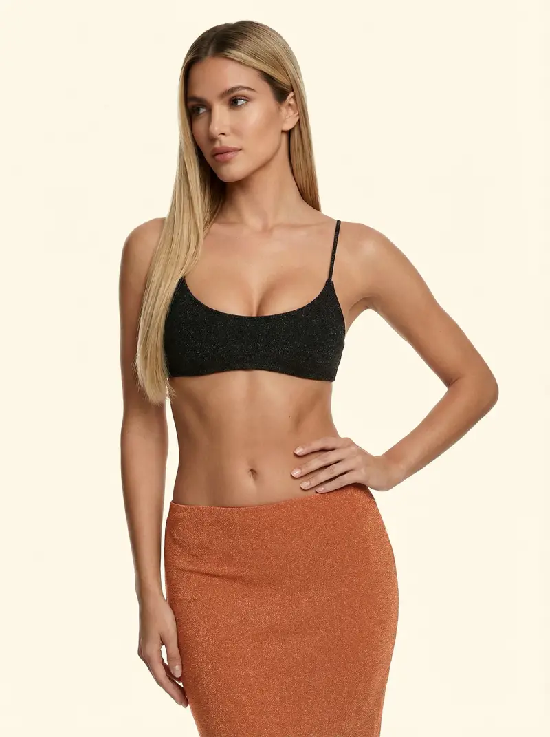 Top Fisso Donna F**K Nero SW1131-BK