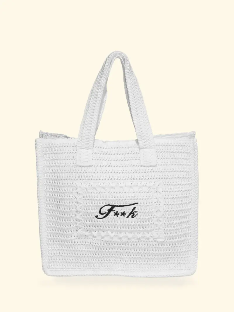Tote Bag Donna F**K Bianca SW0001-WH