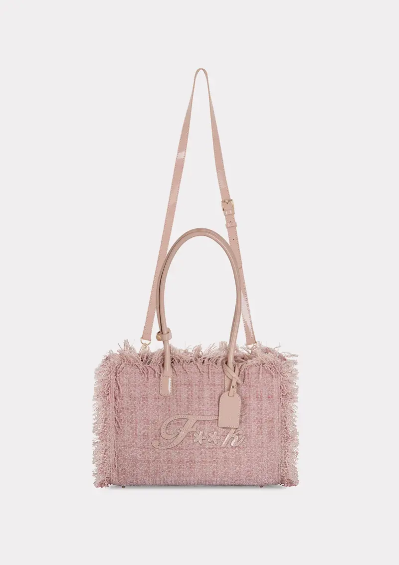 Tote Bag Donna F**K Light Pink WW0070-LP miniatura 2