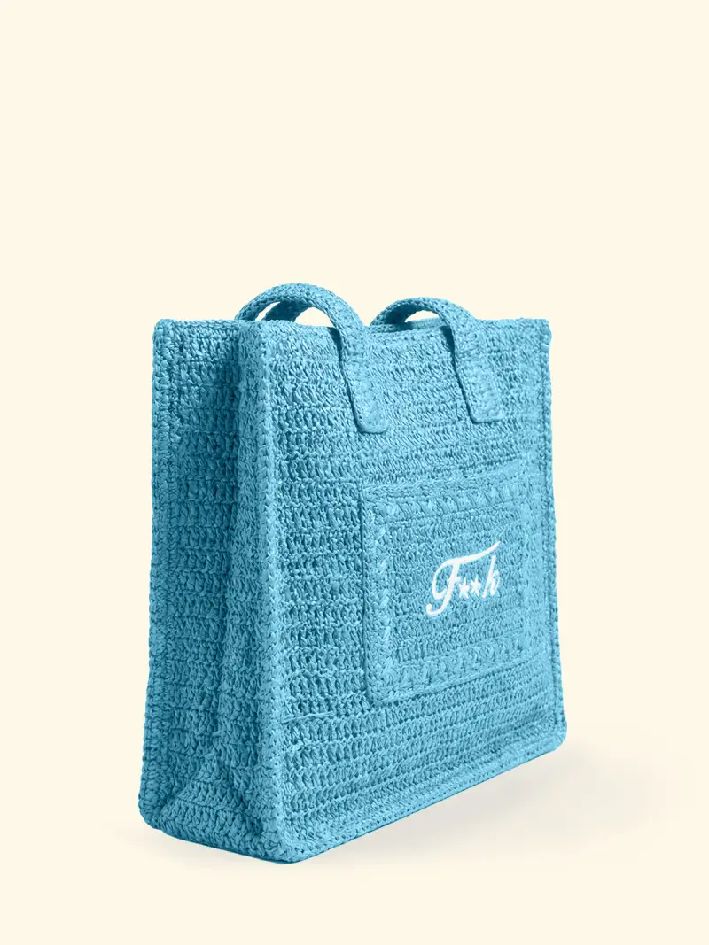 Tote Bag Donna F**K Turchese SW0001-TQ miniatura 2