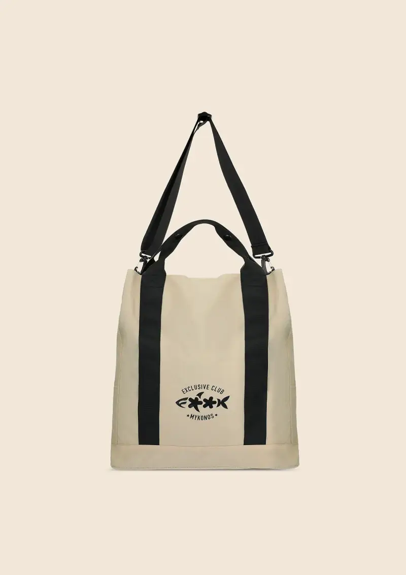 Tote Bag Unisex F**K Beige U01AU88-BG