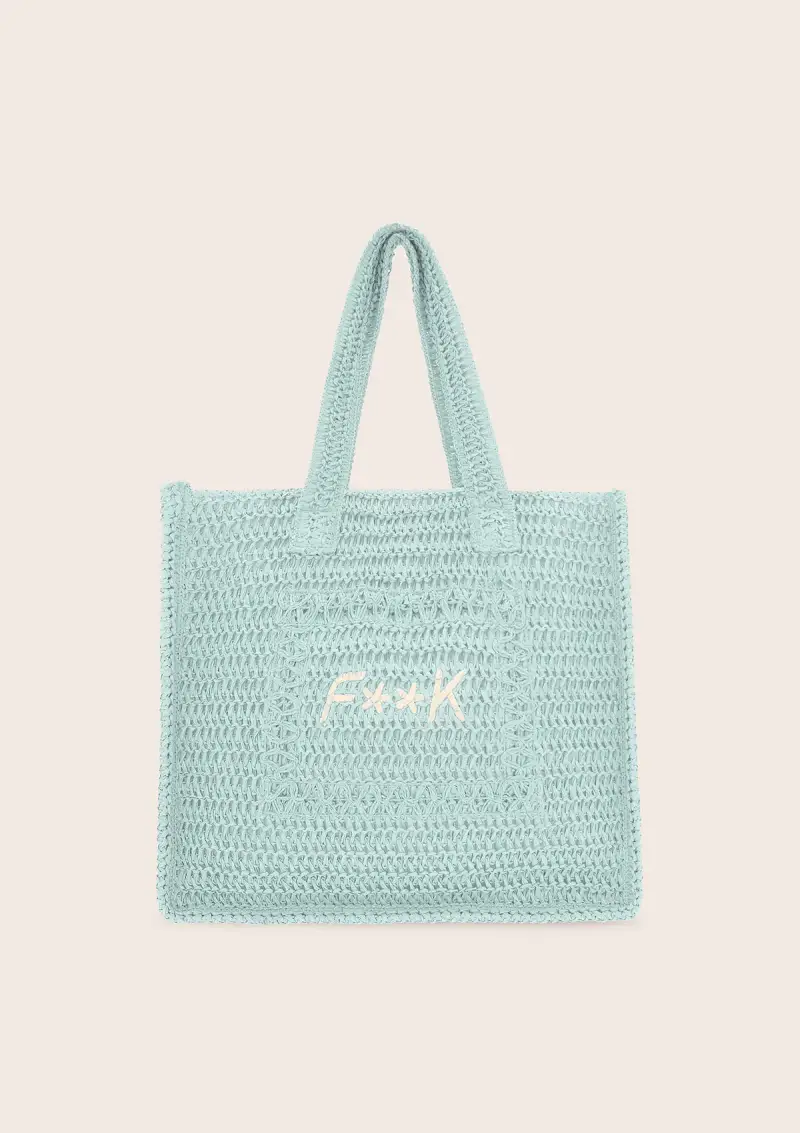 Tote Summer Bag Donna F**K Verde Acqua A055-AQ
