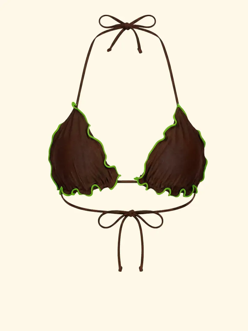 Triangolo Regolabile Donna F**K Marrone SW1900-BN miniatura 3