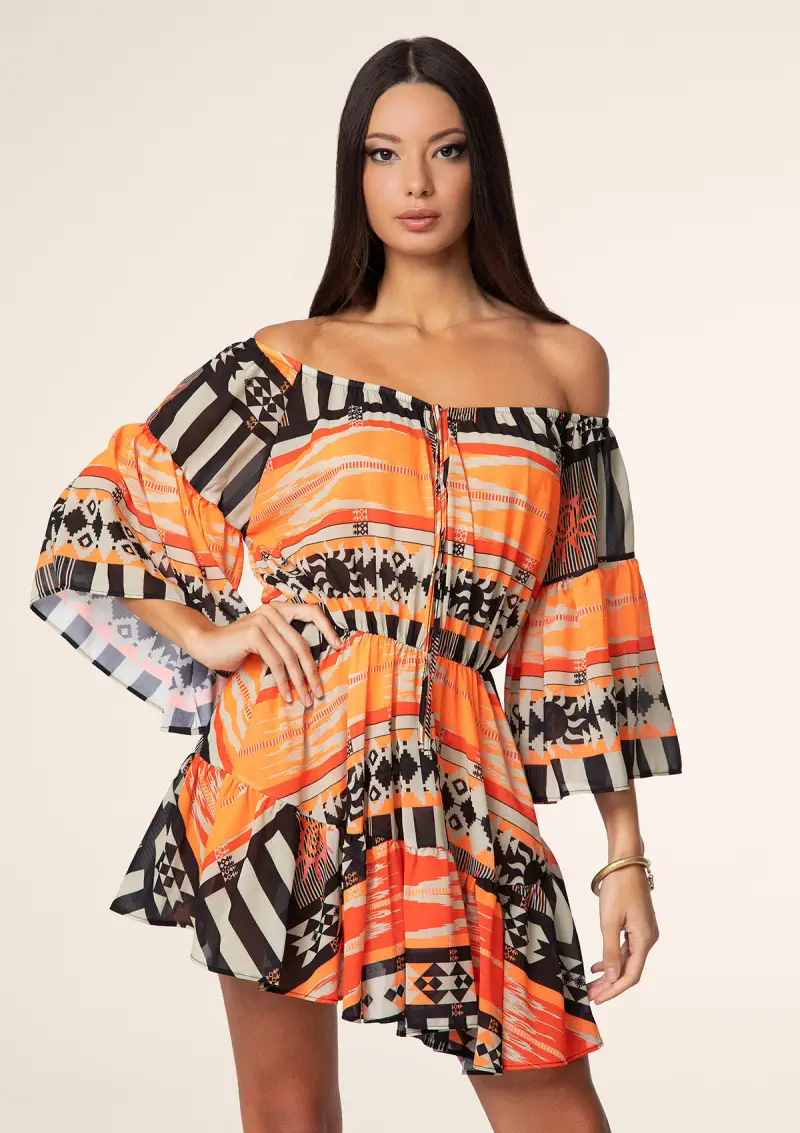 Vestito Corto Donna F**K Fantasia 2562-X05 miniatura 2