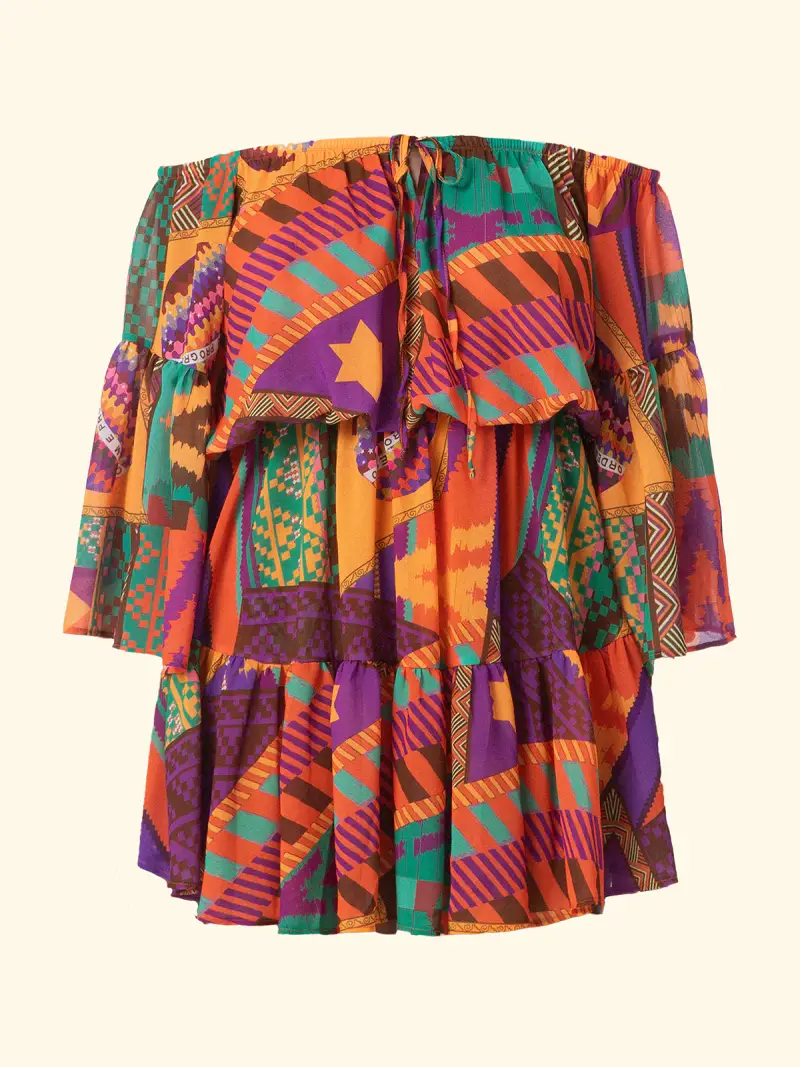 Vestito Corto Donna F**K Fantasia SW3102-X11 miniatura 4