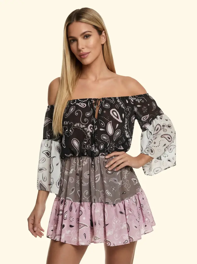 Vestito Corto Donna F**K Fantasia SW3105-X55 miniatura 2