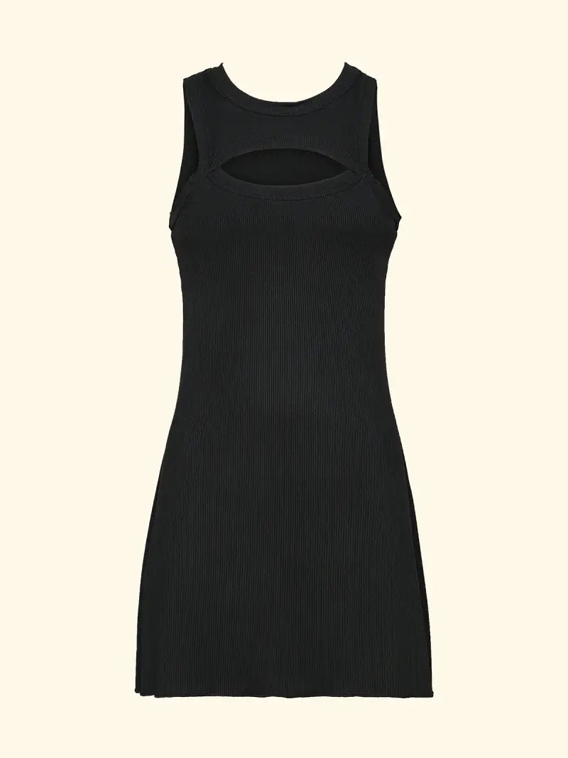 Vestito Corto Donna F**K Nero SW0537-BK miniatura 4