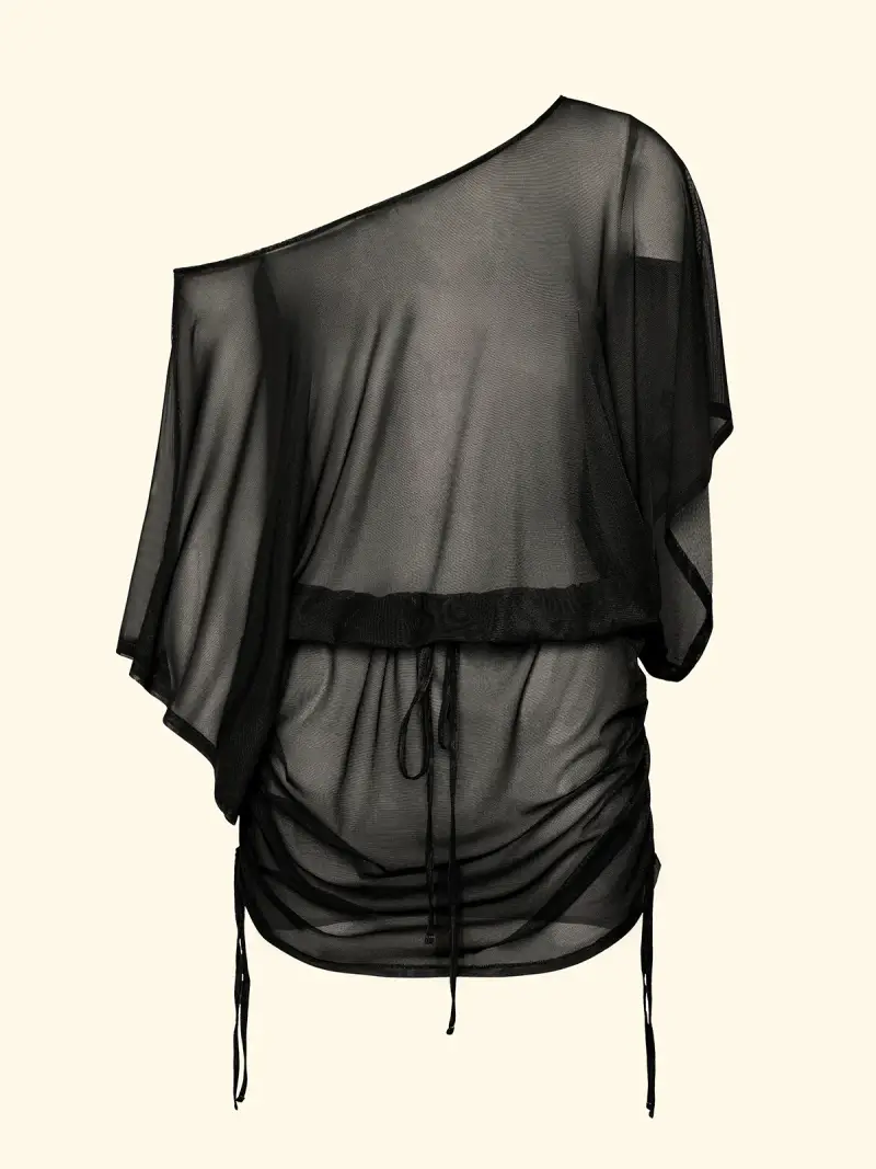 Vestito Corto Donna F**K Nero SW1842-BK miniatura 4