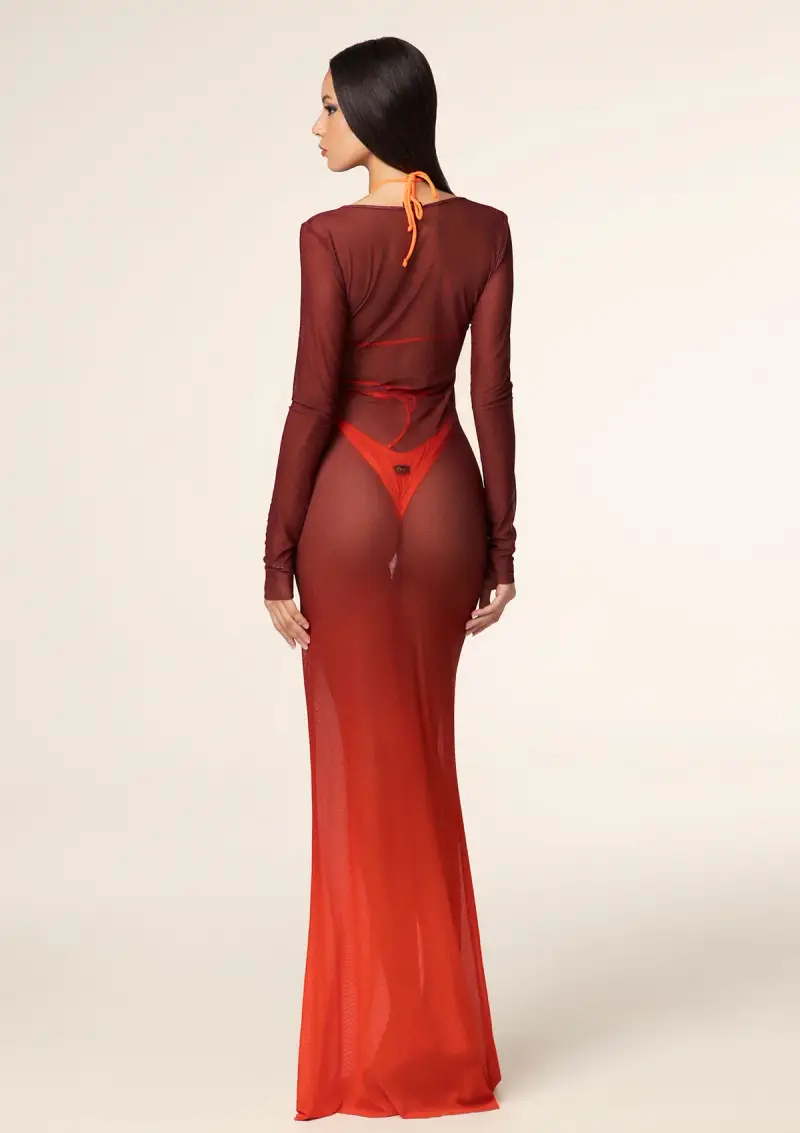 Vestito lungo Donna F**K Degradè 1162-X45 miniatura 2