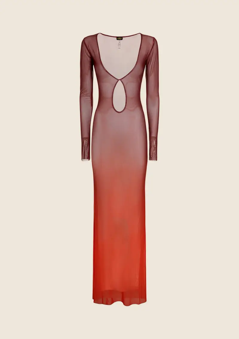 Vestito lungo Donna F**K Degradè 1162-X45 miniatura 3