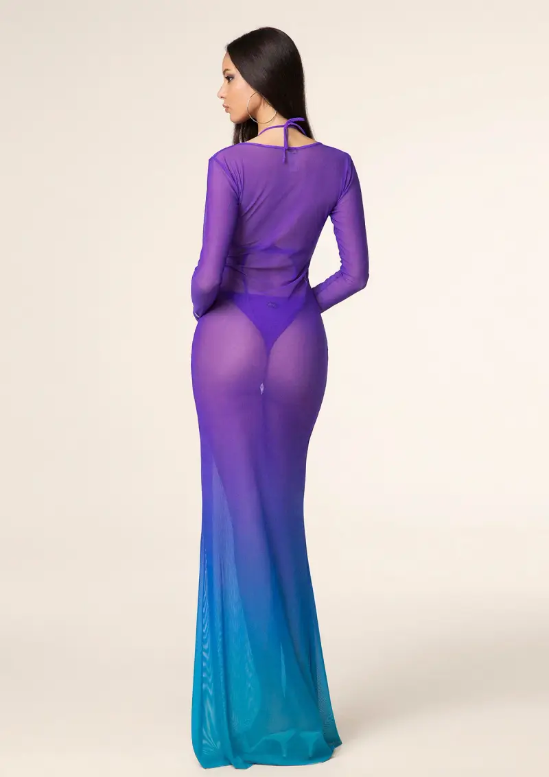 Vestito lungo Donna F**K Degradè 1162-X46 miniatura 2