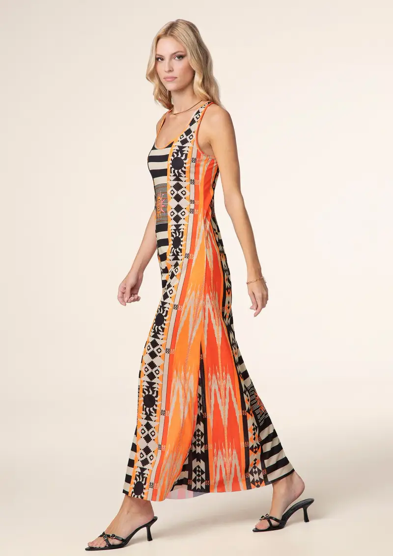 Vestito Lungo Donna F**K Fantasia 2612-X05 miniatura 2