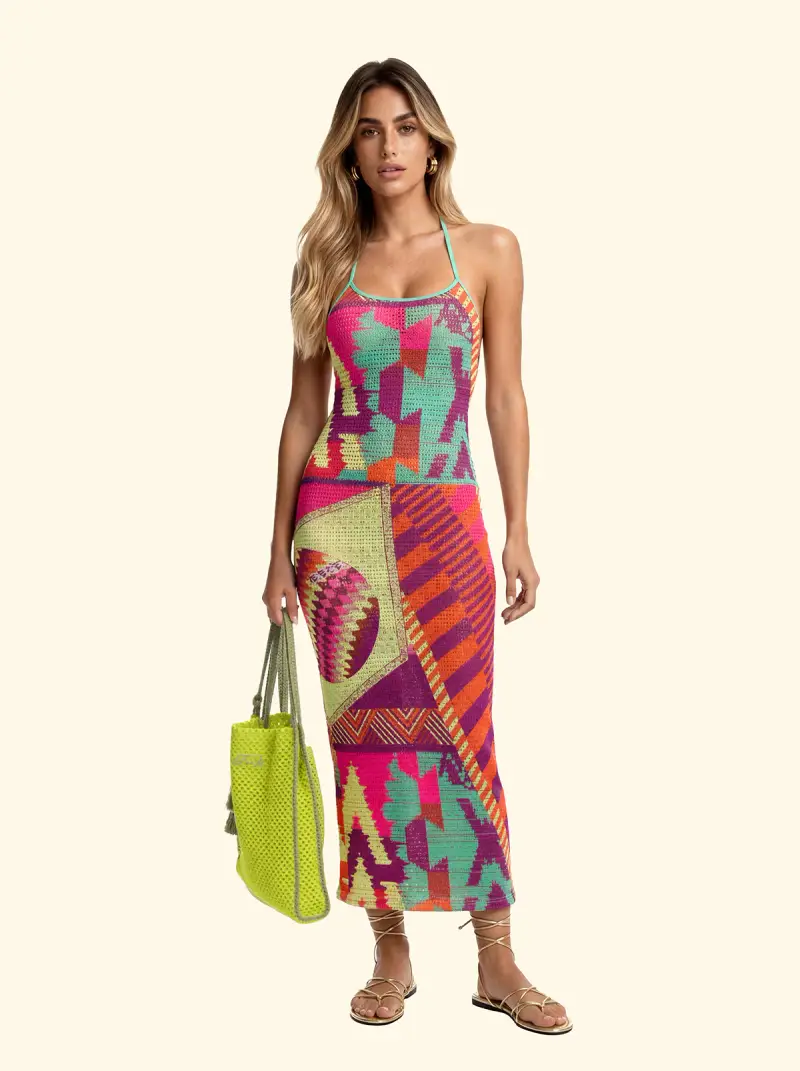 Vestito Lungo Donna F**K Fantasia SW0248-X13