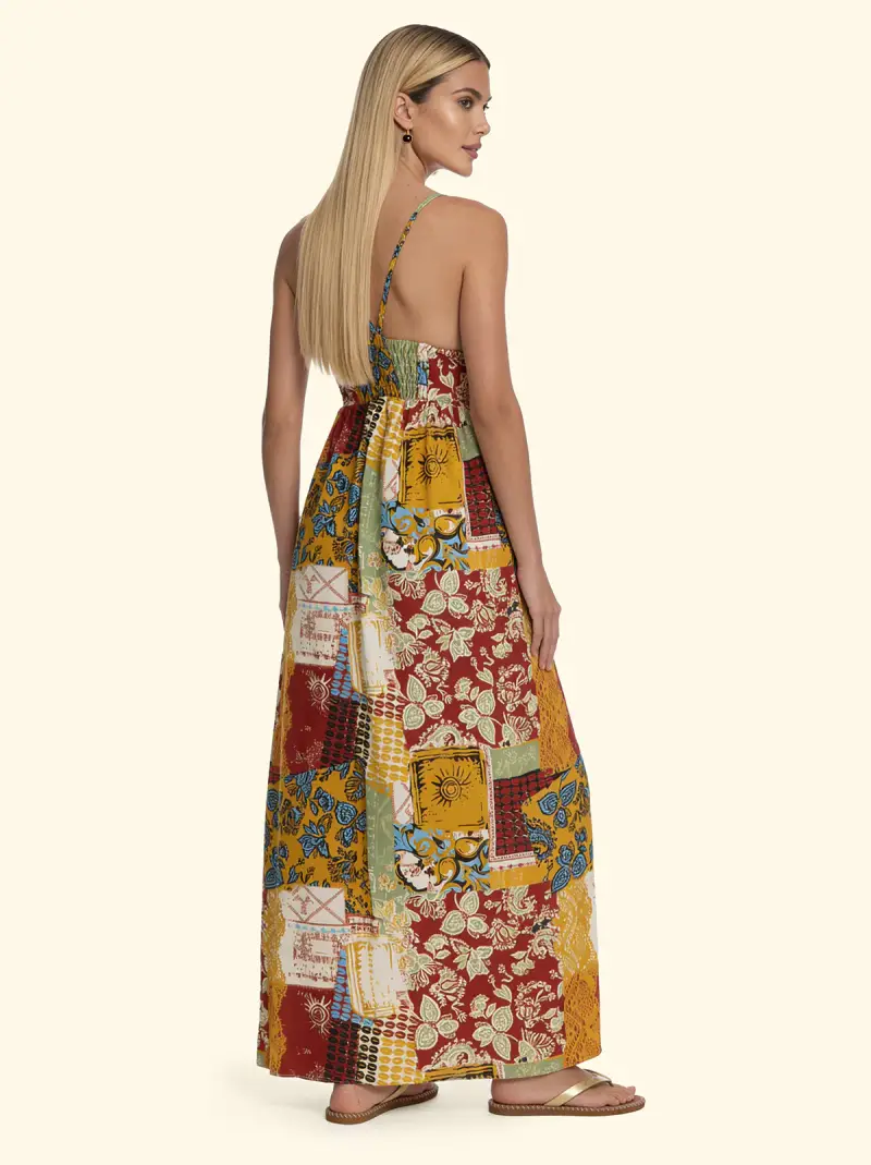 Vestito lungo Donna F**K Fantasia SW0436-X38 miniatura 2