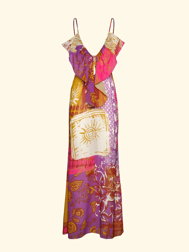 Vestito Lungo Donna F**K Fantasia SW0469-X41 miniatura 3