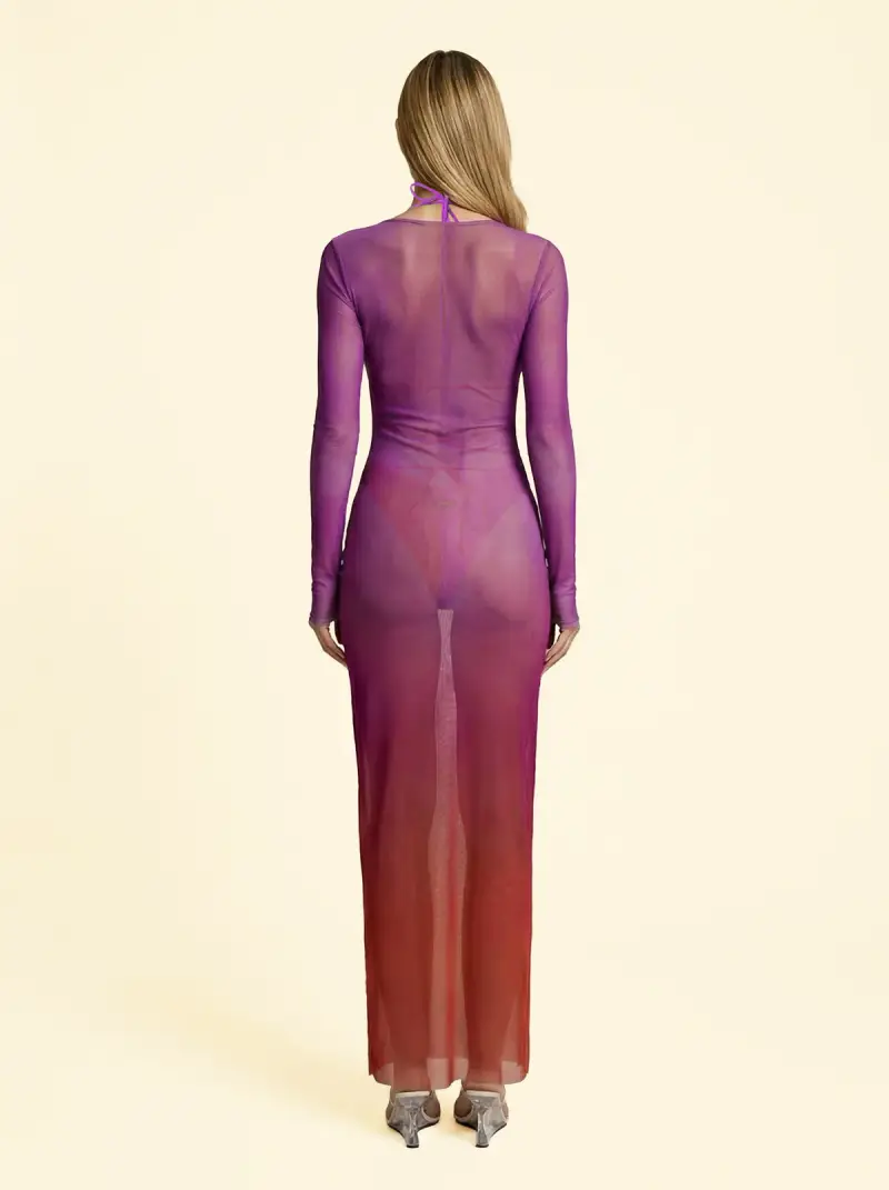 Vestito Lungo Donna F**K Fantasia SW1858-X81 miniatura 2