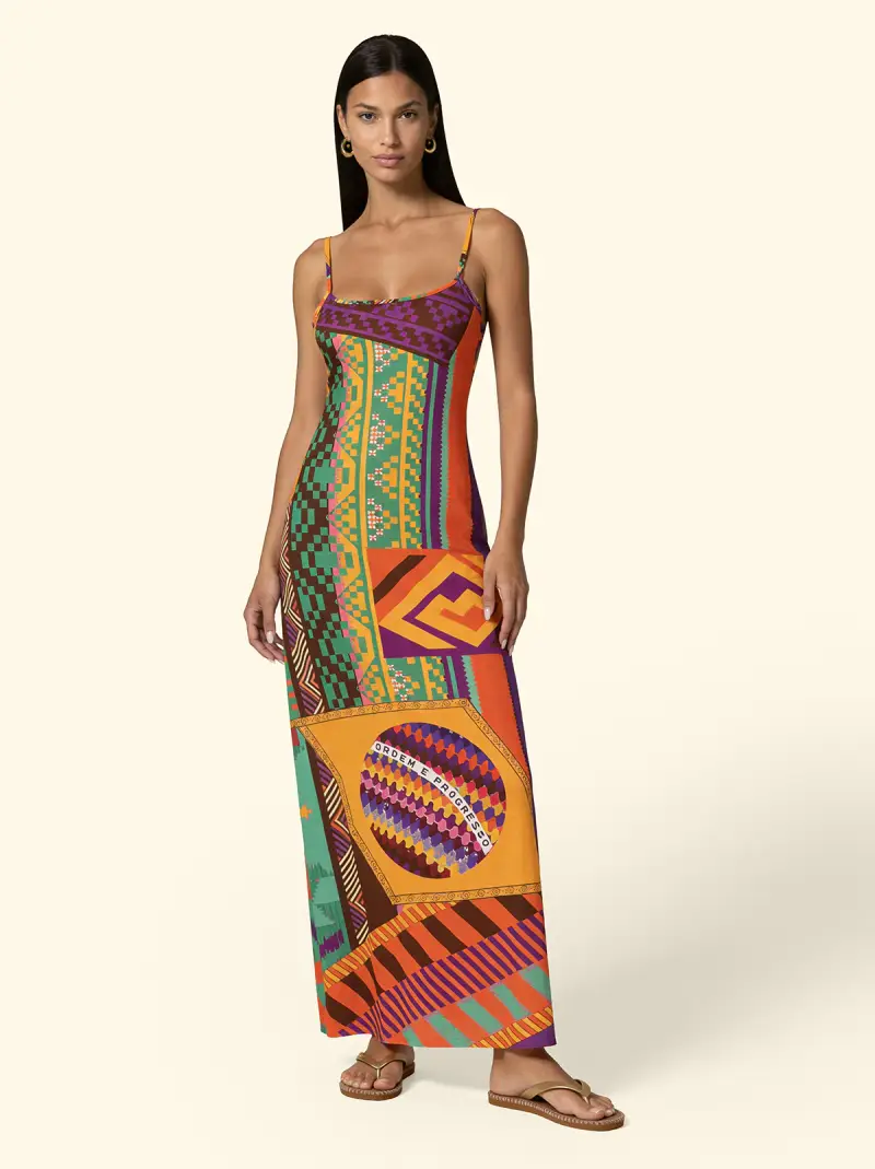 Vestito Lungo Donna F**K Fantasia SW3302-X11