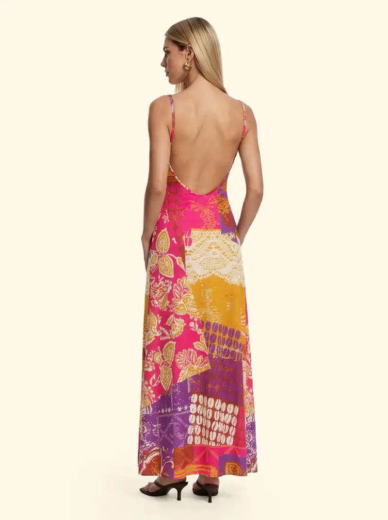 Vestito lungo Donna F**K Fantasia SW3304-X41 miniatura 2