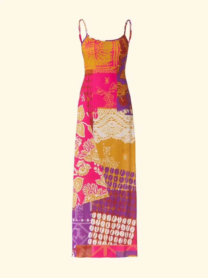 Vestito lungo Donna F**K Fantasia SW3304-X41 miniatura 3