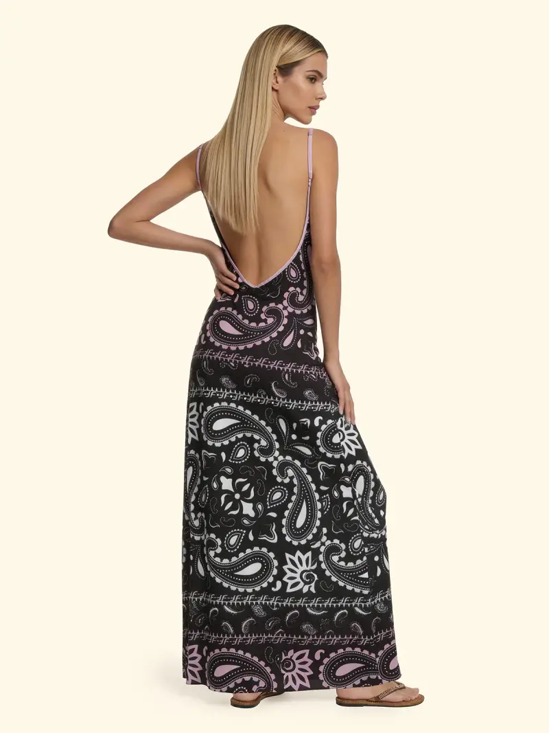 Vestito Lungo Donna F**K Fantasia SW3305-X55 miniatura 2