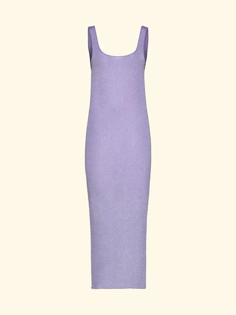 Vestito Lungo Donna F**K Lilla SW1150-LC miniatura 3