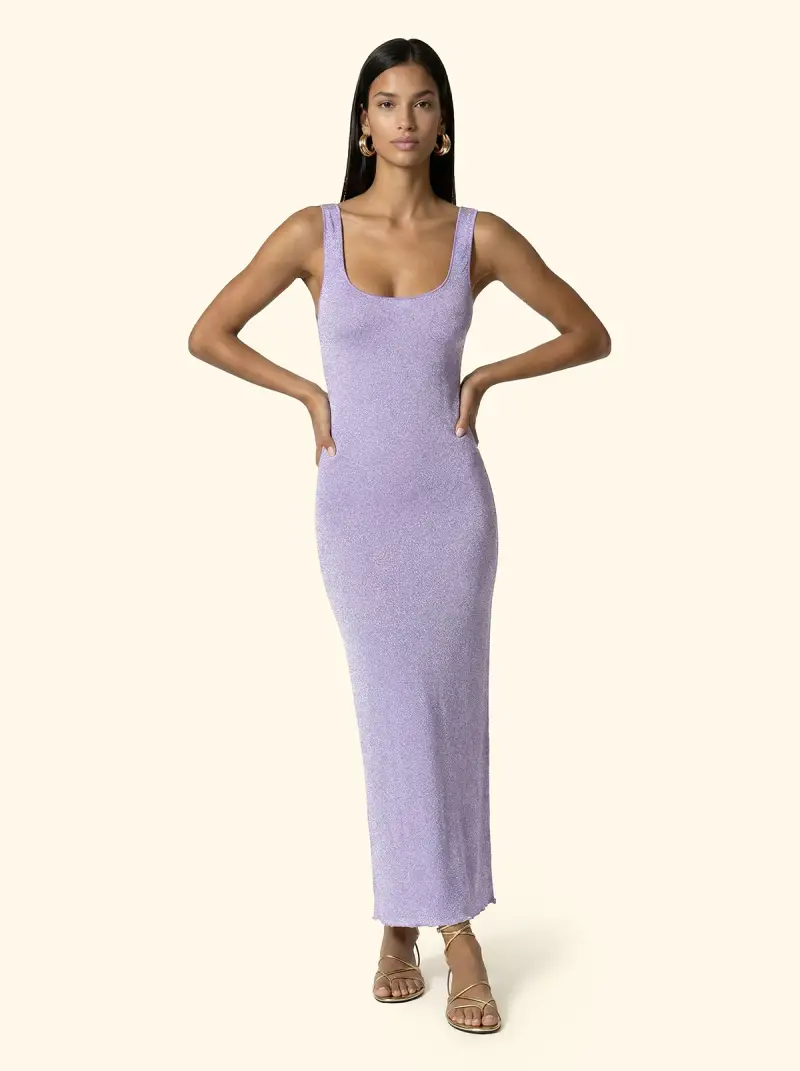 Vestito Lungo Donna F**K Lilla SW1150-LC